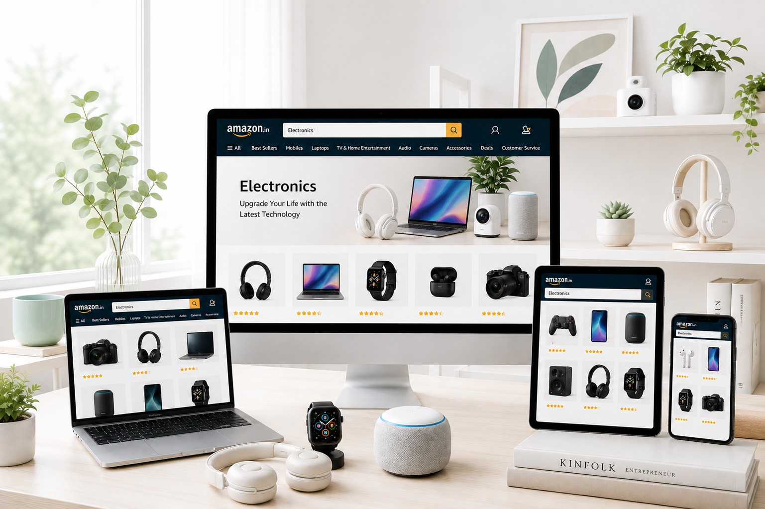 Amazon electronics seller advertising turnaround