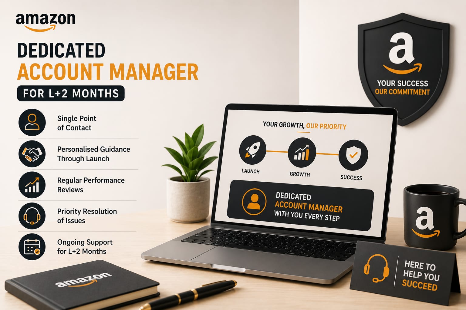 Dedicated Account Manager for L+2 Months